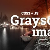 Cross-Browser Grayscale image example using CSS3 + JS