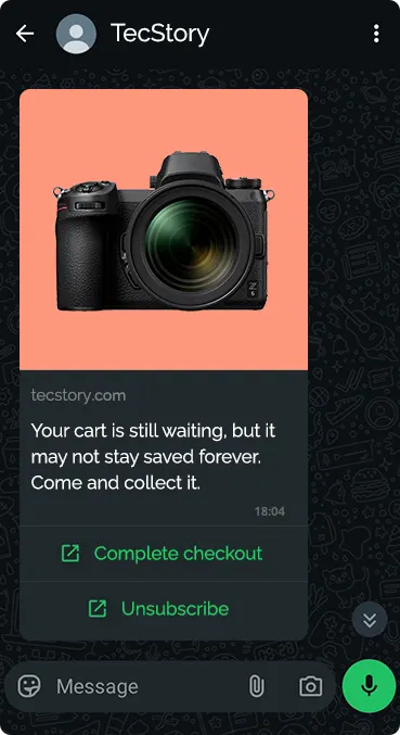 2nd WhatsApp reminder — stronger nudge 2nd WhatsApp reminder — stronger nudge